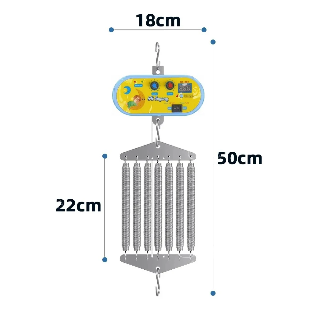 Baby Cradle Controller Electric Full Set Automatic Baby Cradle Net Cot, 2 Color For Available