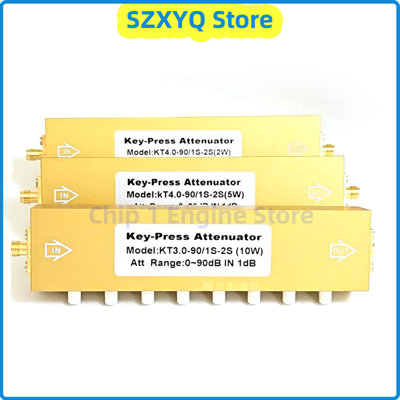 Knopf einstellbarer Dämpfung glied sma/n Typ DC-2.5/3/4ghz 0-30/60/90db 2/5/10w rf variabler Dämpfung glied Tastendruck-Signal dämpfer