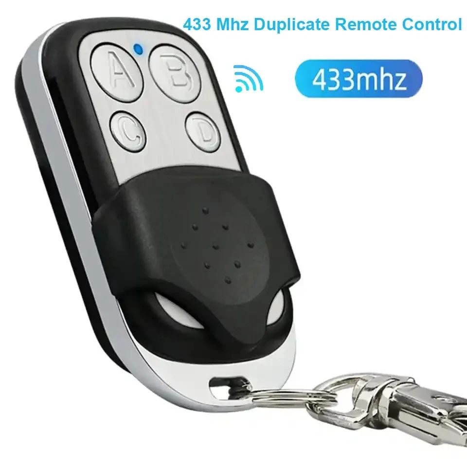 433MHz  Garage Door Opener Remote Metal Push Button Remote Control Transmitter ABCD / Lock Unlock 4Button  Universal 4 Buttons