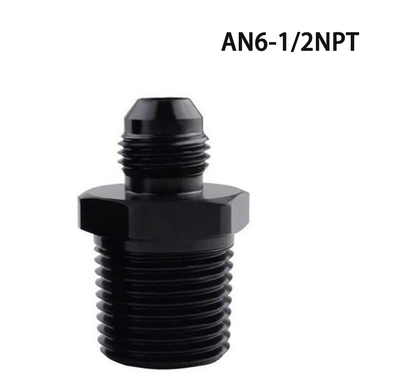 AN4 AN6 AN8 AN10 AN12 1/8 1/4 3/8 1/2 3/4 NPT Dầu Làm Mát Bằng Adapter Đa Năng Thẳng Nhiên Liệu Vòi adapter Ống Ren Lắp