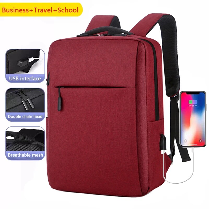 Lightweight Business Laptop Backpack, 13 Inch, 14 Inch, 15 Inch Computer Backpack, MEN'S AND WOMEN'S Travel Backpack, Student BA