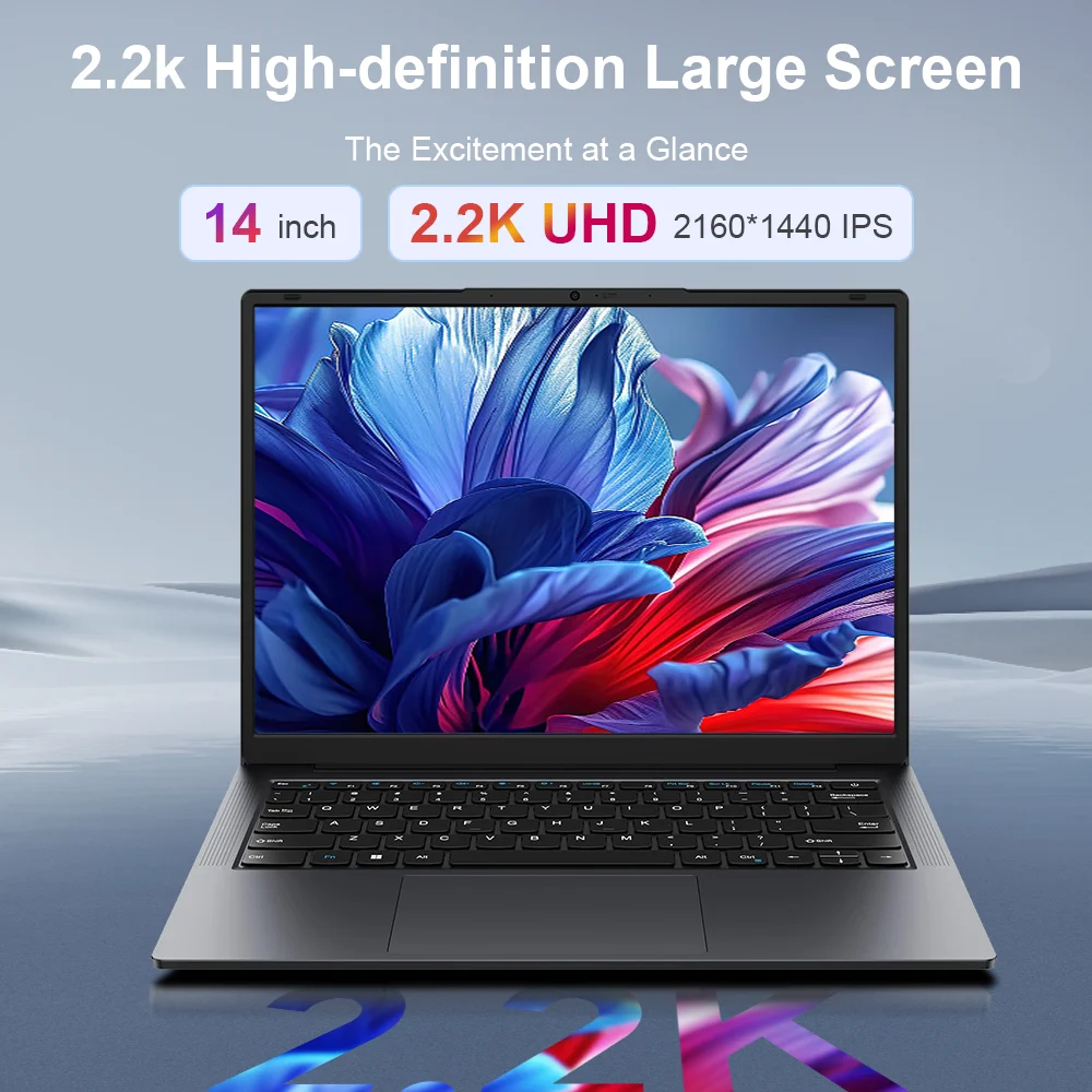 Ninkear X14 Laptop 14 cali 2160*1400 IPS 2K Ekran Intel core m3-8100Y 16GB 512GB Windows 11 Produktywny notebook do ogólnego użytku