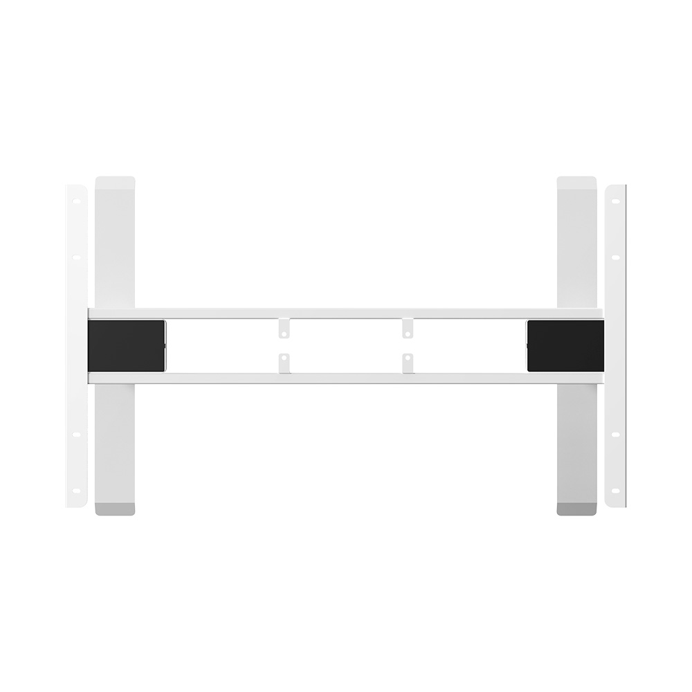 Estrutura de mesa de pé ajustável em altura ACGAM JSZ-3 com 2 motores fortes, estrutura de mesa de 3 níveis, altura ajustável com 62-127 cm