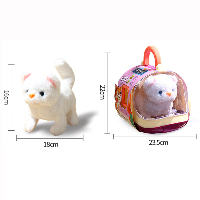 2024 ใหม่ 13PCS น่ารักสัตว์เลี้ยงอิเล็กทรอนิกส์แมวของเล่นเด็กจําลองไฟฟ้าตุ๊กตาลูกแมวแบบพกพาของเล่นเด็กของขวัญ