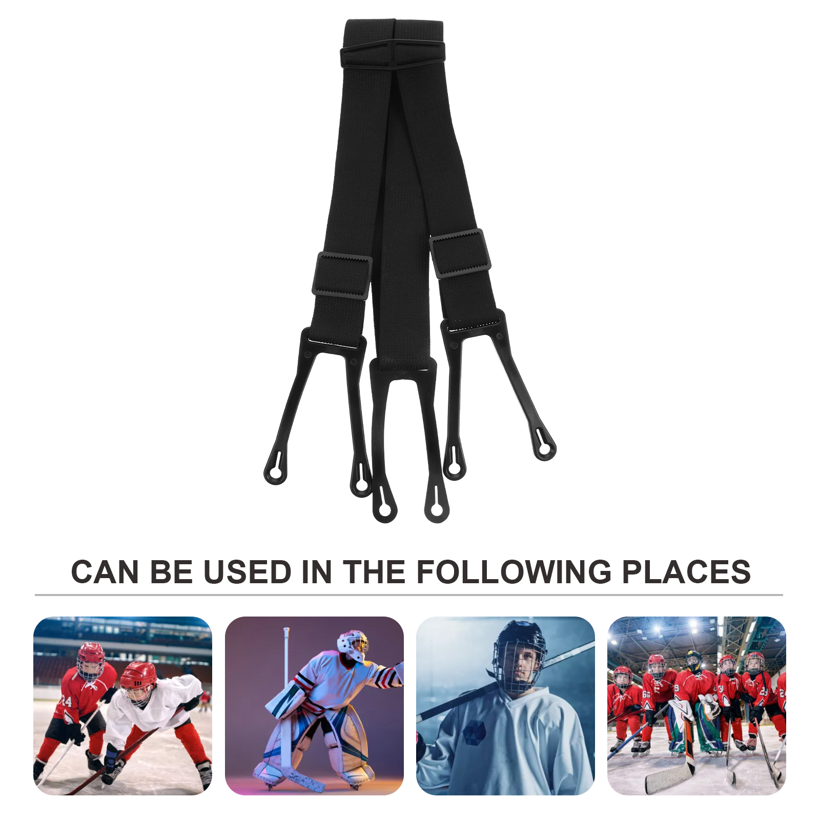 Eishockey Drop Strap Work Suspend Belt Keepers Schutz-Hosenträger