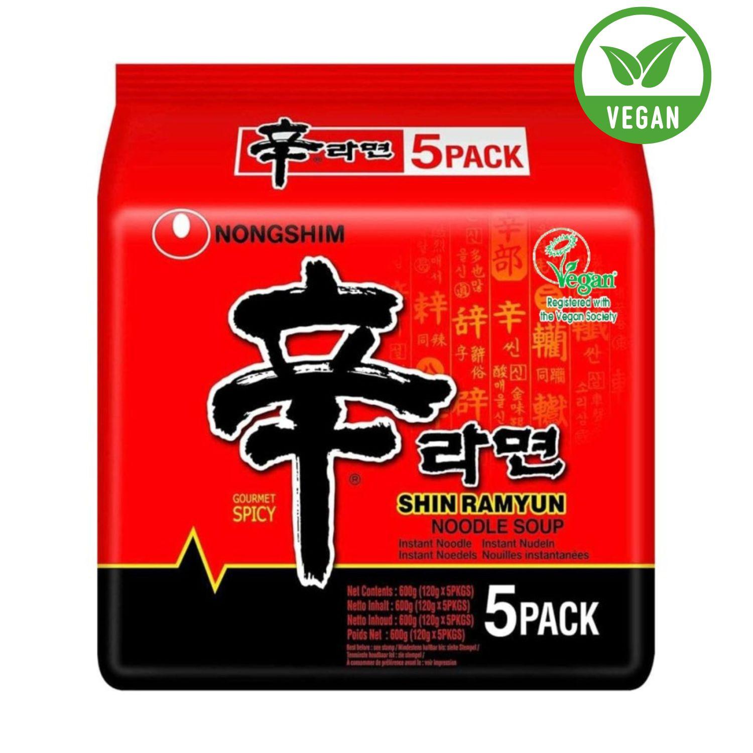 NongShim, Shin Ramyun Instant Ramen Noodle , Gourmet Spicy (Pack of 40)