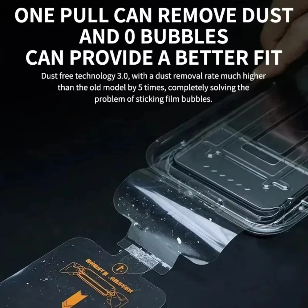 NNBILI 3Pcs Oleophobic Coating Dust Free Easy Installation Screen Protector For iPhone 14 11 13 12 15 Pro Max Mini XS 16e Glass