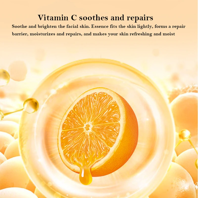 30 pçs vitamina c máscaras de dormir beleza rosto hidratante rejuvenescimento da pele endurecimento descartável sem lavagem máscara facial para cuidados faciais