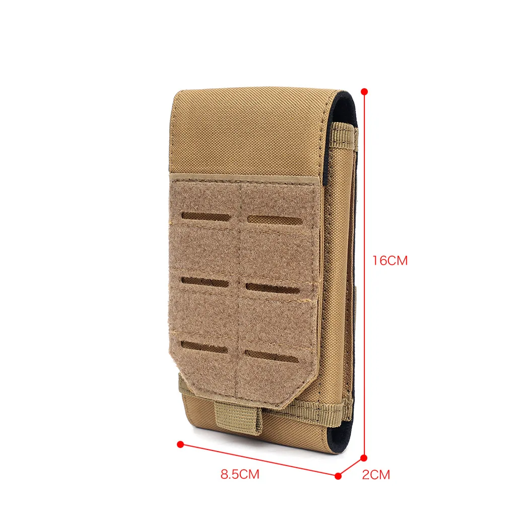 กระเป๋าคาดเอวแบบ Molle สำหรับกีฬากลางแจ้ง ใส่โทรศัพท์มือถือ อุปกรณ์ EDC  กระเป๋าใส่โทรศัพท์มือถือ สำหรับเดินป่า ล่าสัตว์ ตั้งแคมป์ อุปกรณ์เสริม  กระเป๋าใส่แม็กกาซีน