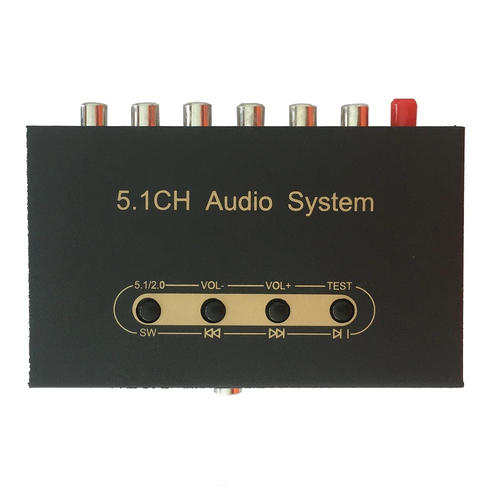 Decodificador convertidor de Audio DTS 5,1 SPDIF óptico Coaxial PC USB diente azul a 5,1 SW CE SR SL FR FL salida de Audio de 2 canales para amplificador