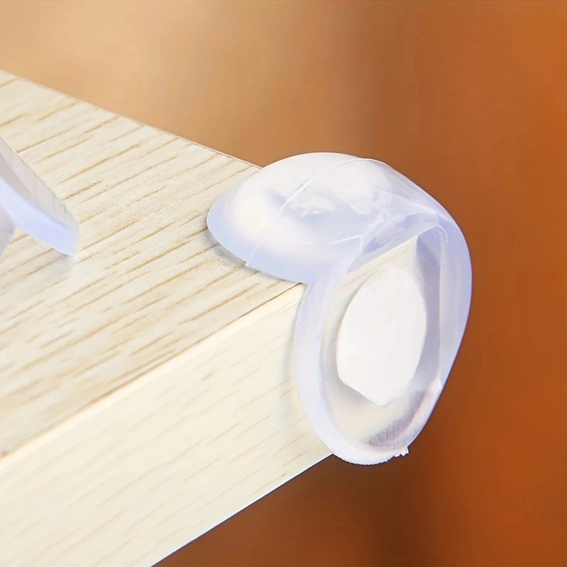10Pcs Safety Silicone Protector Table Soft Transparent Children Anti Collision Table Corner Edge Protection Cover