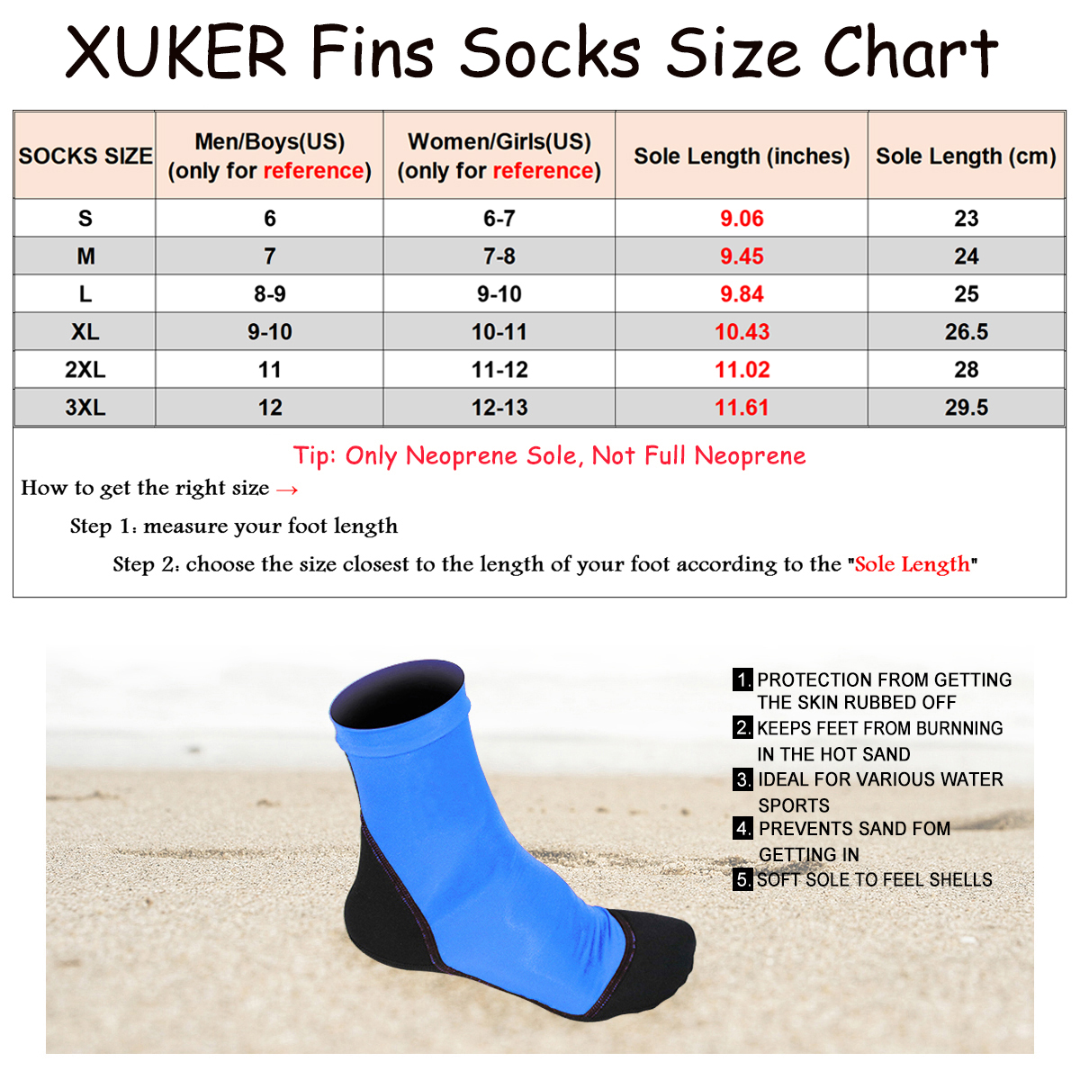 Meias de neoprene para areia, praia, vôlei, futebol, parte superior fina de poliéster, 1.5mm, solas de neoprene, proteção solar, sapatos de água