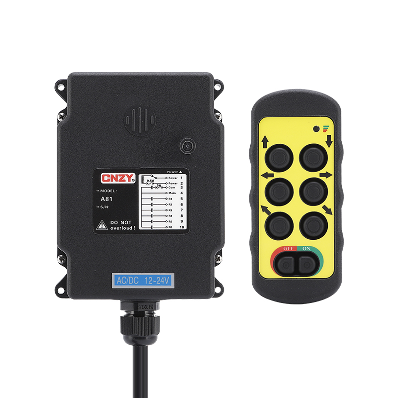 A600 6-button single speed car tailgate lifting hydraulic control lifting crane industrial radio remote control tailgate switch