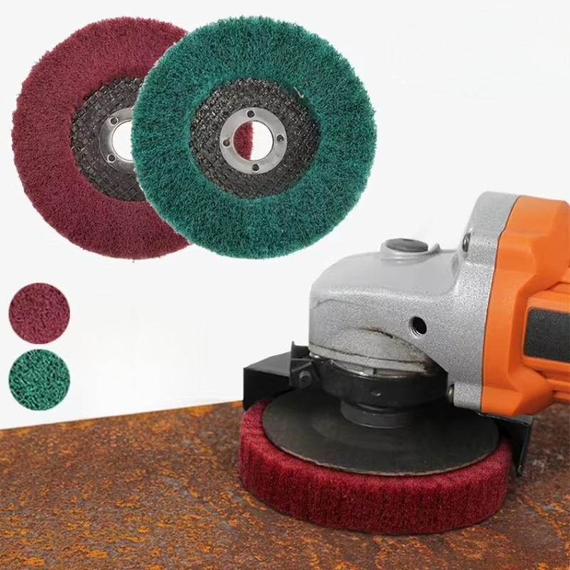 Grit Nylon Fiber Flap Wheels for Metal Polishing,Grinding And Polishing Discs,for Deburring And Rust Removal on Complex Surfaces