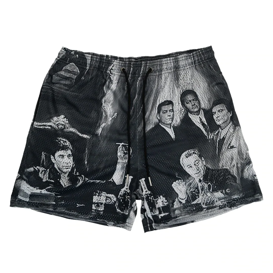 Verão novos homens calças curtas rosa design shorts casuais rua hip hop fitness poliéster secagem rápida respirável bordado shorts masculinos