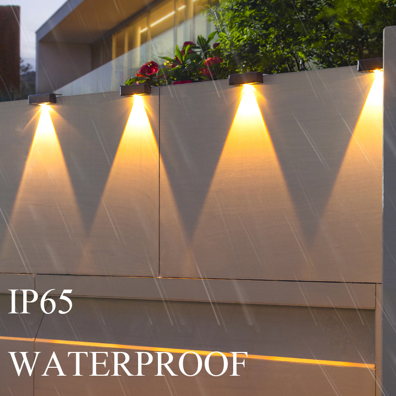Lámpara de lavado de pared Solar impermeable al aire libre LED luz de pared patio lámpara decorativa balcón jardín