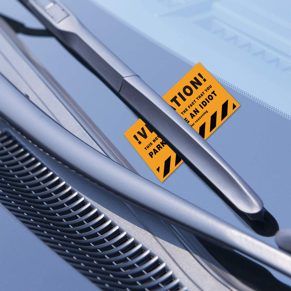 Ticket Falso, Humorous Cartões de Estacionamento, Funny Prank Props, Mini Portátil, 3.5x2 ", 50Pcs