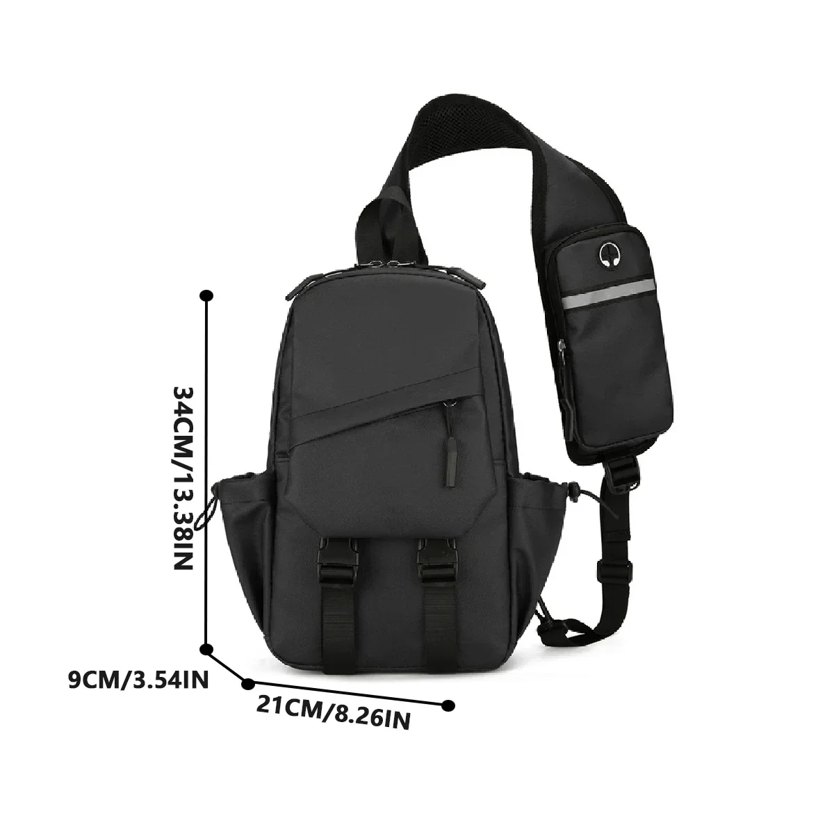 Fashion shoulder bag, women's suspender chest backpack, slanted body, multi-color new couple's casual nylon bag