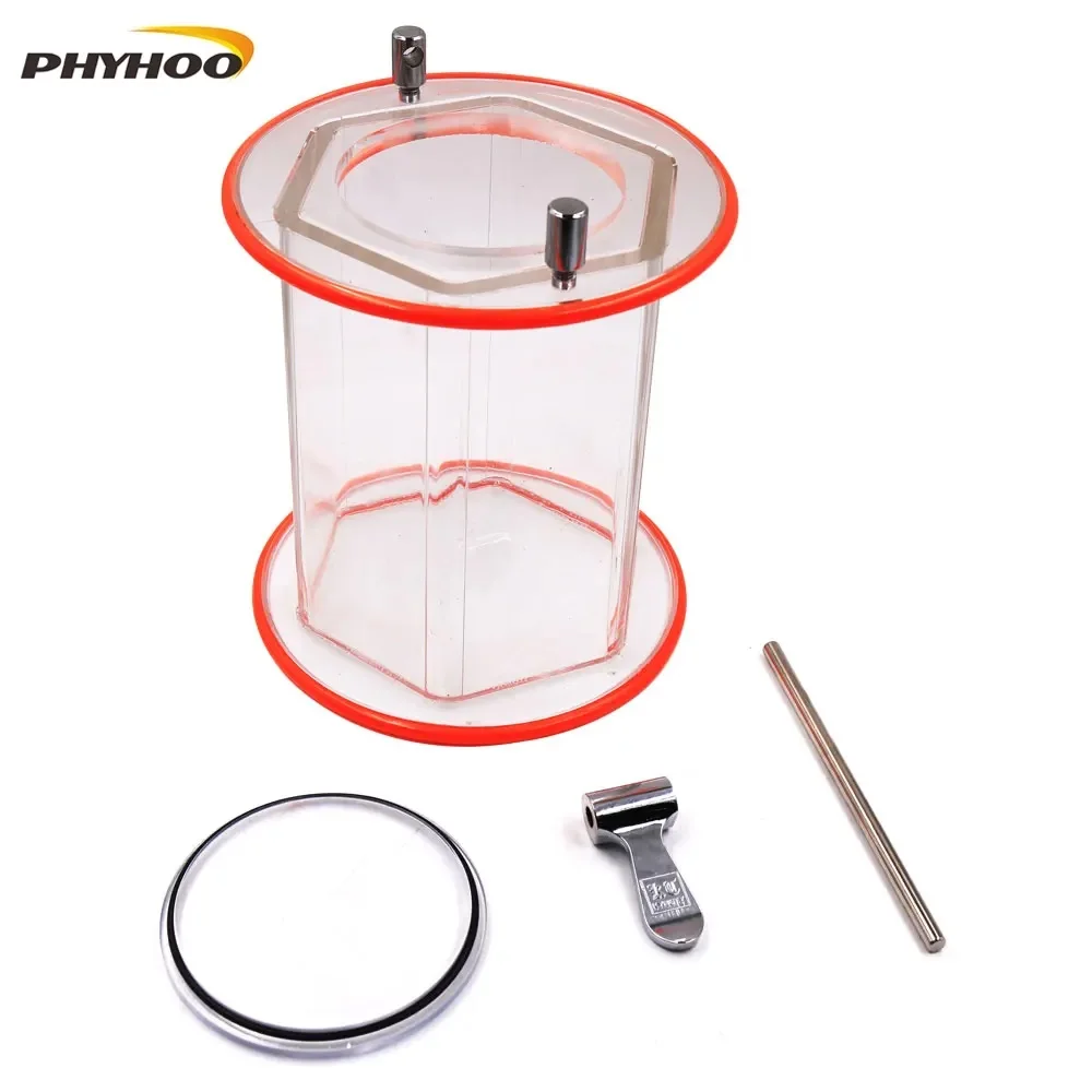 PHYHOO KT2000 KT-6808 Obrotowy cylinder rolkowy do polerowania biżuterii Beczka do polerowania biżuterii