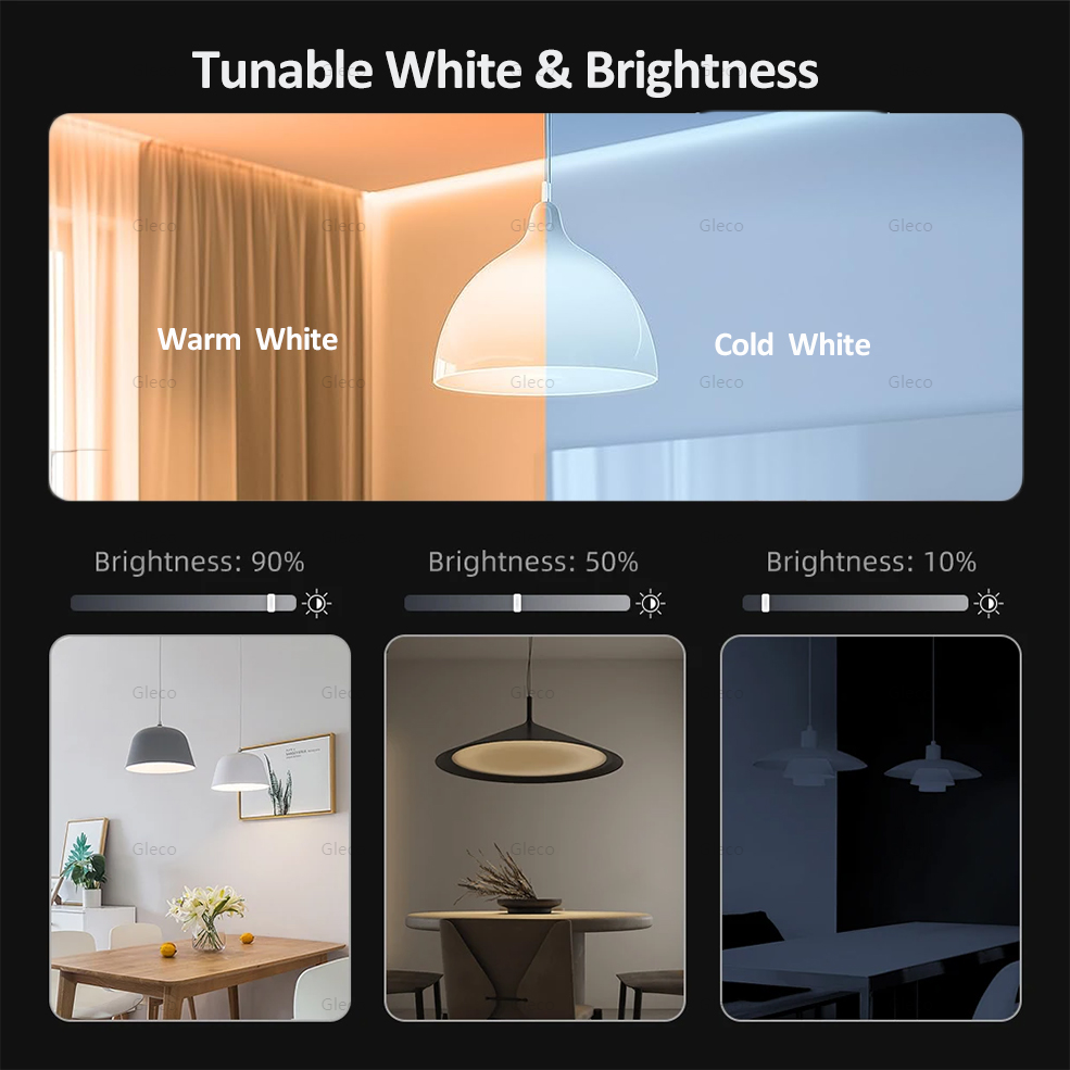 Tuya หลอดไฟบลูทูธ WiFi หลอดไฟ LED 110V 220V E27 หรี่แสงได้สมาร์ท LED โคมไฟสมาร์ทตกแต่งบ้านควบคุมแสงสําหรับ Alexa Google