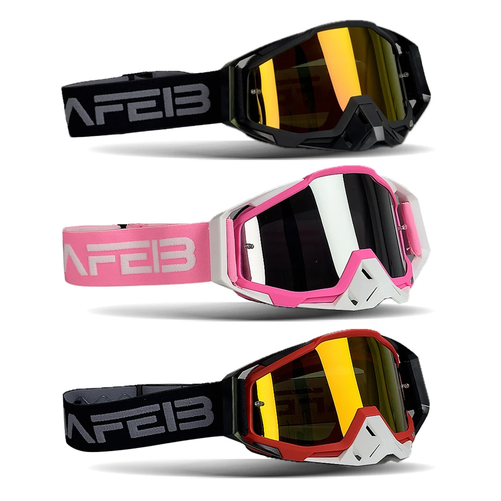 Okulary motocrossowe okulary przeciwsłoneczne motocyklowe męskie MTB ATV maska ​​ochrona przed wiatrem narciarstwo kolarstwo wyścigi gogle terenowe