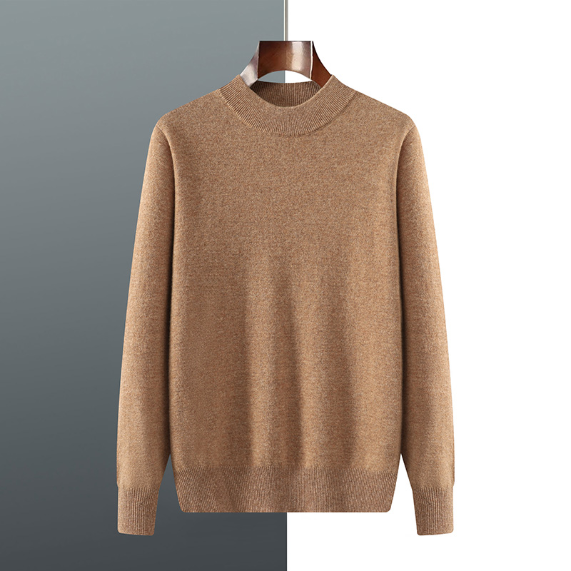 女性のプラスサイズ 5XL ハーフネックプルオーバールーズニットウェアボトリングシャツ長袖スレッドウールセーター無地トップス