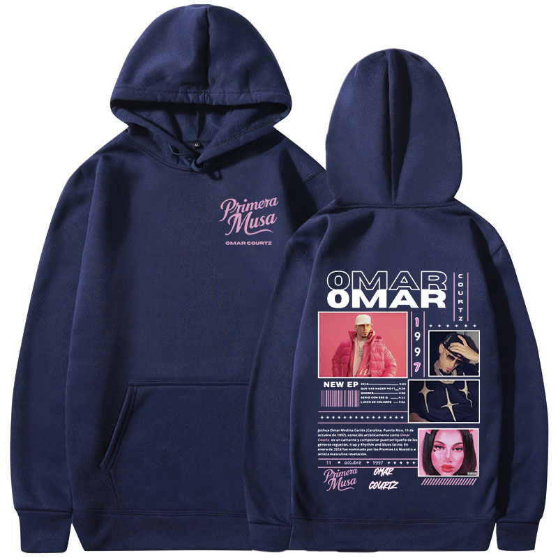 Omar Courtz Primera Musa Album Tour Merch sweat à capuche pour homme femme mode sweats à capuche Hip Hop surdimensionné pulls Streetwear