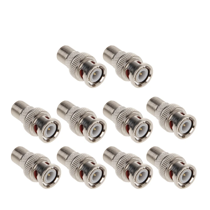5 unids/set BNC macho enchufe a F hembra Jack adaptador de conector coaxial para cámara CCTV