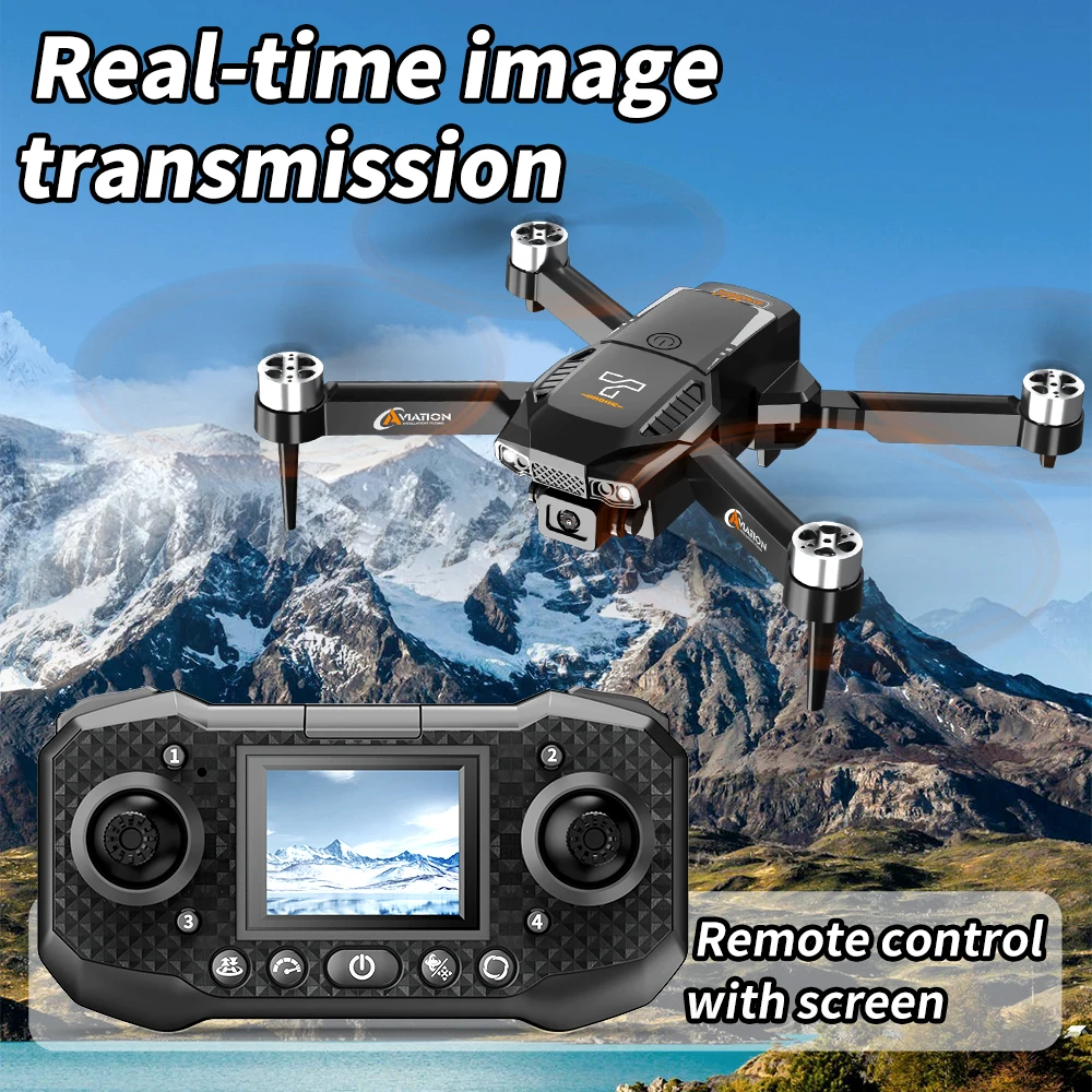 F205 drone sem escova 4k hd câmera dupla 5g wifi fpv rc quadcopter com grande angular modo de retenção alta dobrável drone