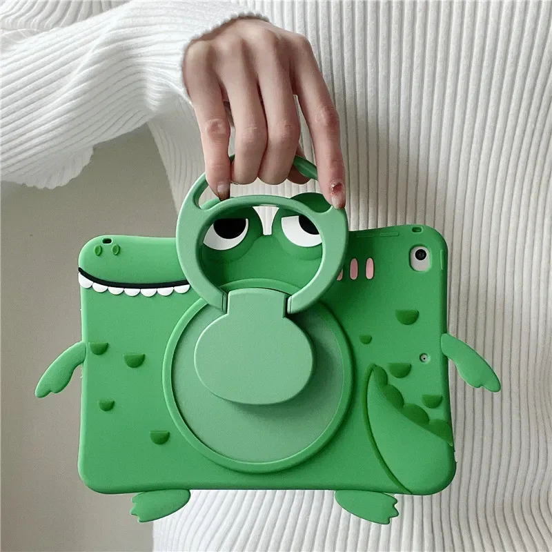 Para iPad 7th 8th 9th 10,2 10 10th Gen funda con soporte de rotación 360 para IPad Air 2 3 4 5 10,9 2022 Mini 6 Pro 9,7 11 fundas para niños