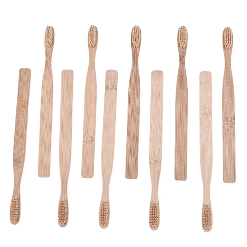 10Pcs 건강 저탄소 환경 보호 대나무 숯 칫솔