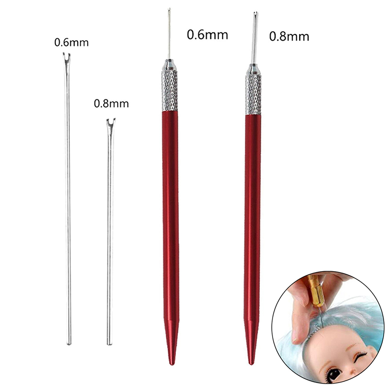 Kit d'outils de perruque Ro18th pour repeindre la tête de poupée, fournitures exécutives, ensemble d'accessoires, beurre, cheveux, Reroot, illac