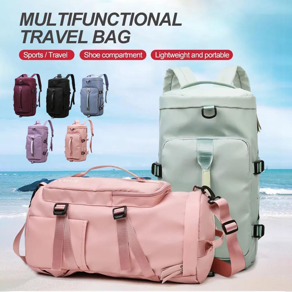 กระเป๋าเก็บความจุขนาดใหญ่กระเป๋าเดินทาง Tote Carry On Duffel กระเป๋าเดินทางกระเป๋าเป้สะพายหลังกันน้ํากระเป๋าถือ Oxford ไหล่ผู้หญิง