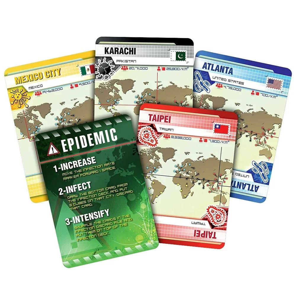 Jogo de tabuleiro Pandemic Novo e em caixa XMAS Presente de Natal Família Novo jogo