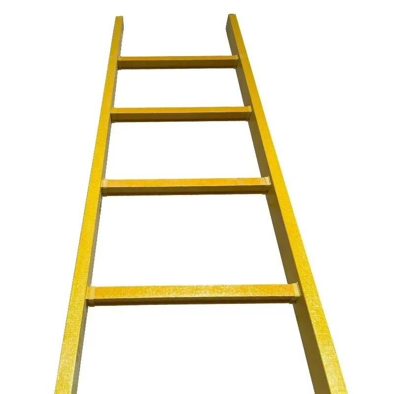 FRP Insulated Herringbone Glass Fiber Telescopic Ladder Customizable Cutting Processing Service