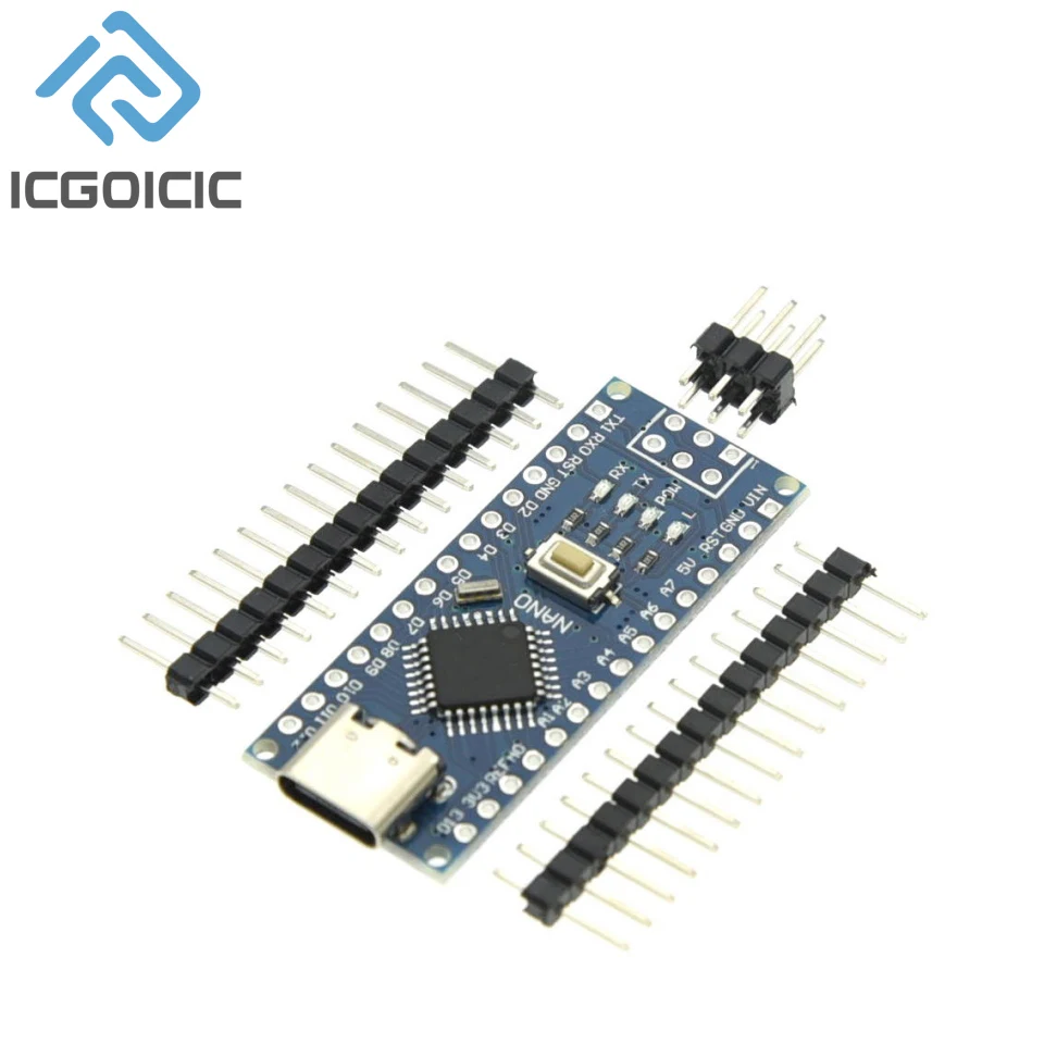 Nano 3,0 con controlador Compatible con cargador de arranque Mini/tipo C/Micro USB CH340 controlador USB 16Mhz ATMEGA328P/PB para Arduino