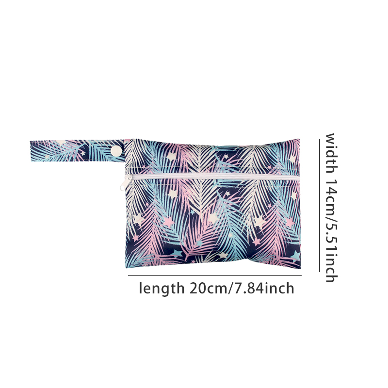 Biai กระเป๋าเปียกน้ำกระเป๋าซิปนำกลับมาใช้ใหม่ได้14*20ซม. 1ชิ้นกระเป๋าเก็บผ้าเช็ดปากซักได้กระเป๋าเก็บของขนาดเล็กสำหรับเด็กทารกผู้หญิง