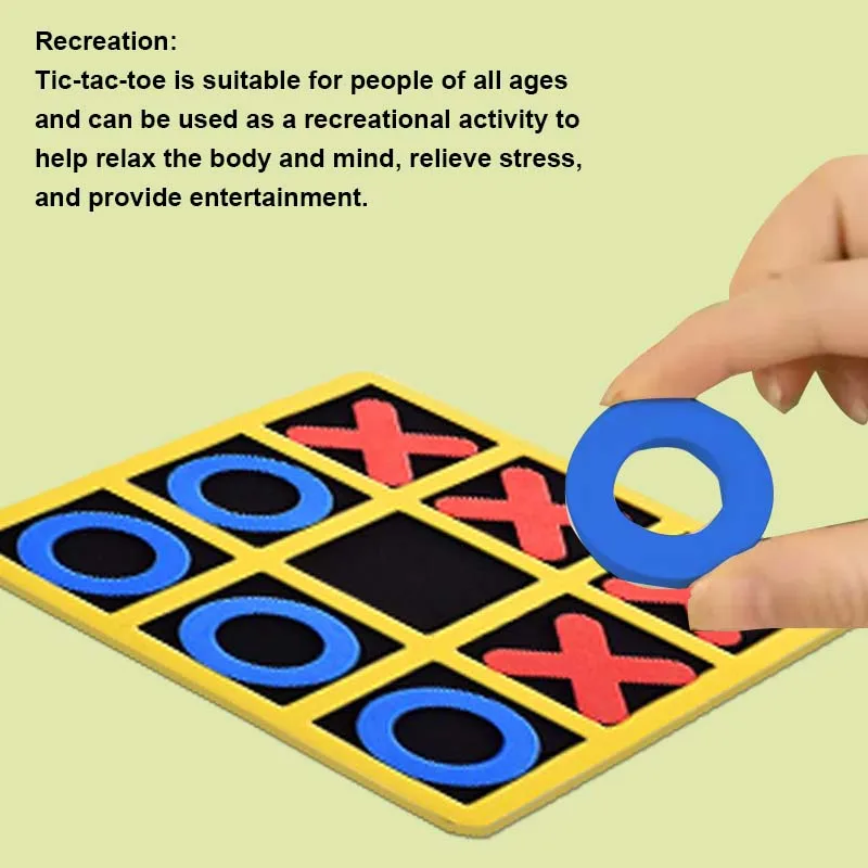 Tic Tac Toe Toy Klasyczna przenośna i ponadczasowa gra strategiczna dla wszystkich grup wiekowych