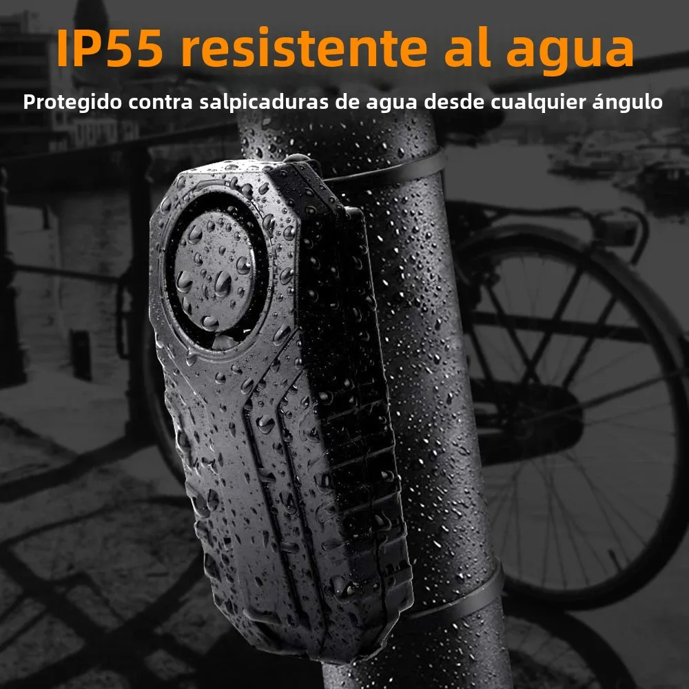 Sectyme- bocina de alarma para bicicleta, inalámbrica, resistente al agua, antirrobo, Control remoto, alarma de vibración para bicicleta, motocicleta, Scooter Eléctrico