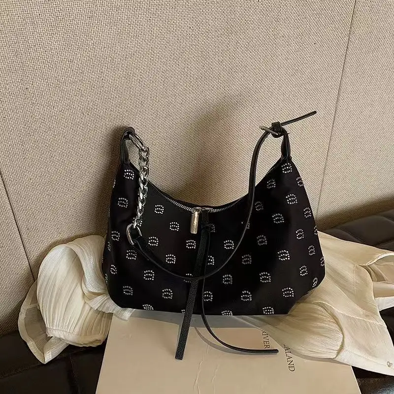 แบรนด์หรูผู้หญิง Rhinestone Wang กระเป๋า Tote กระเป๋า Crossbody Y2K แฟชั่นผู้หญิงไหล่กระเป๋าคลัทช์กระเป๋ากระเป๋าสตางค์กระเป๋าเดินทาง