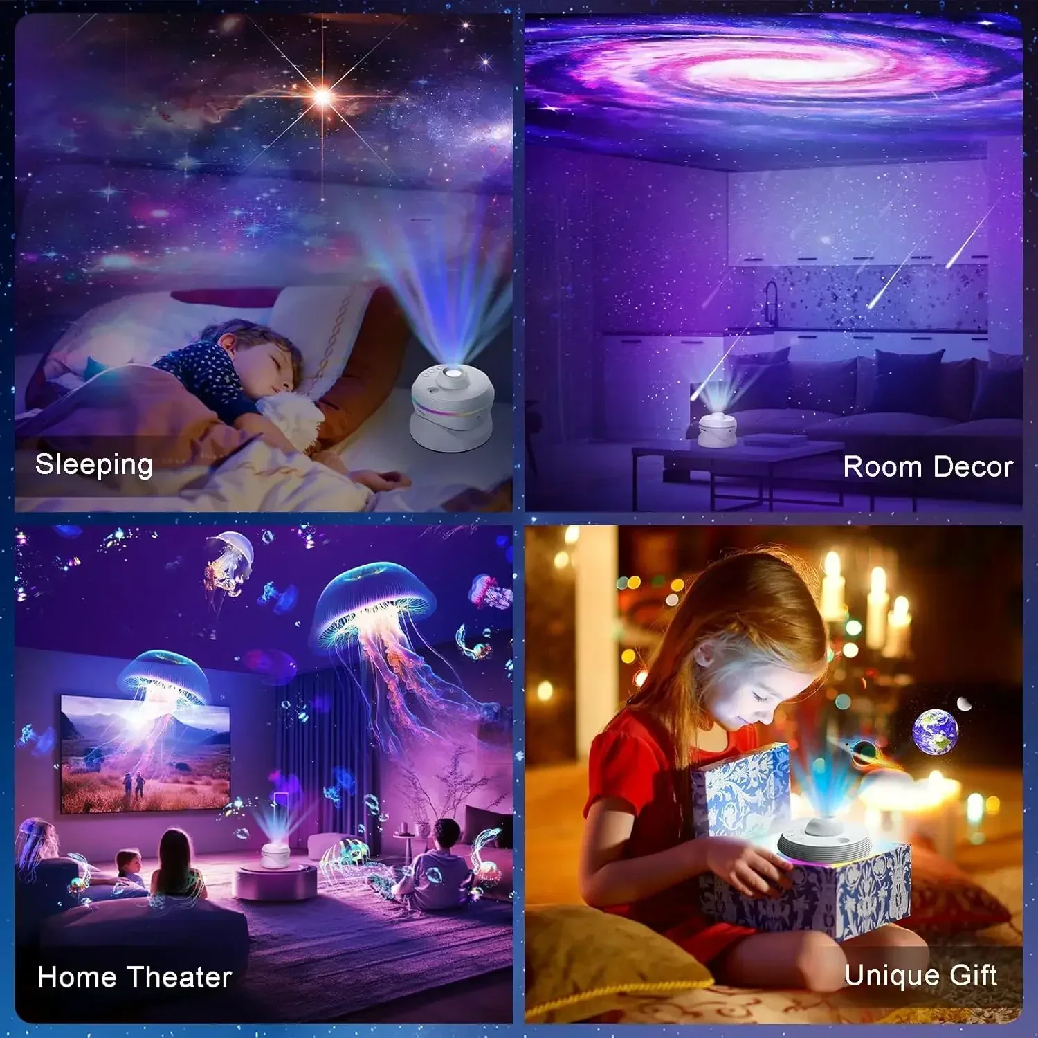 Xiaomi LED Night Light Galaxy Star Projector 4K HD 13 IN 1  Planetarium Projector 360° Rotation For Bedroom Decor Children Gift