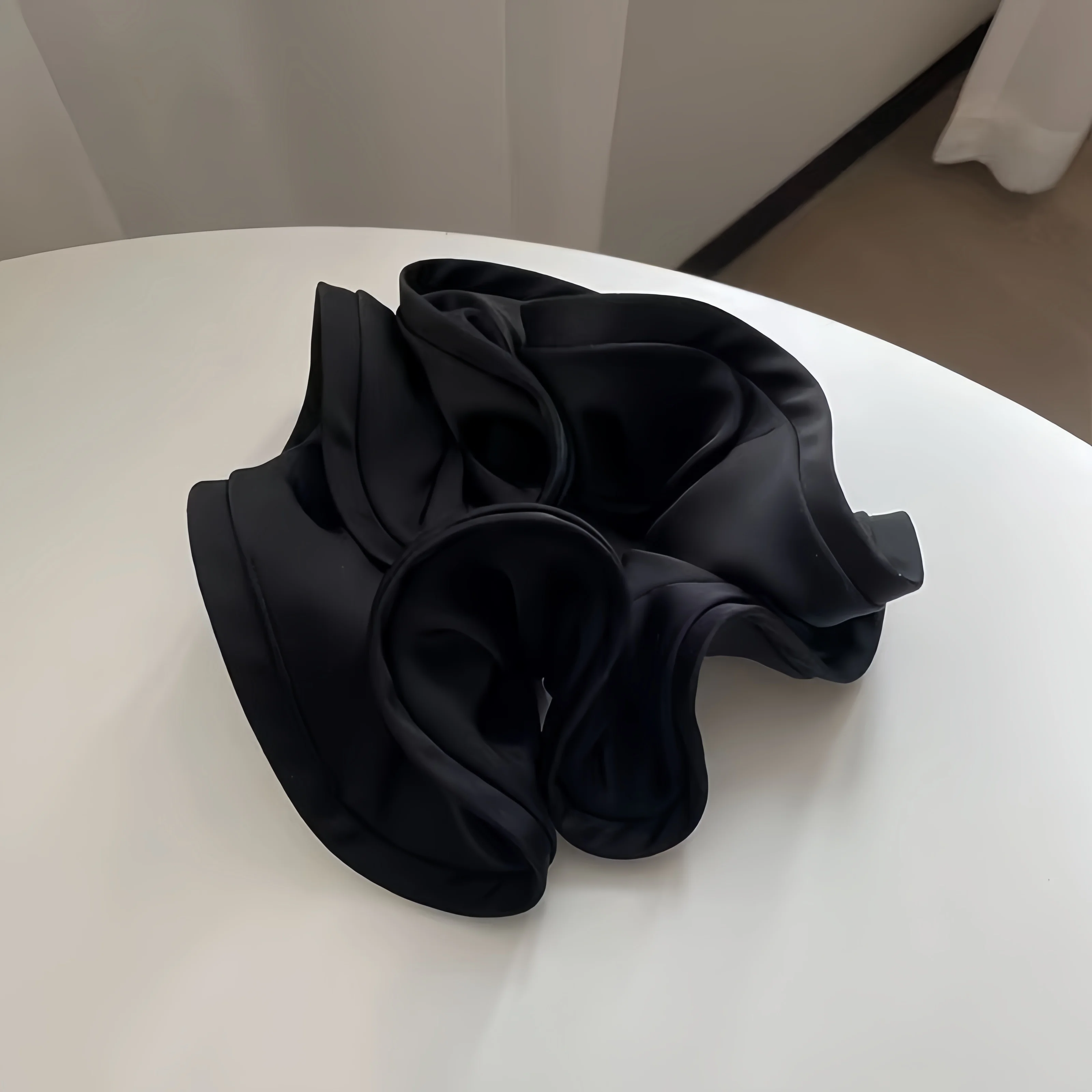 Koreanische Große Haar Krawatte Band Scrunchies Satin Elastische Haarband Bogen Frauen Einfache Temperament Neue Stil Pferdeschwanz Haar Zubehör