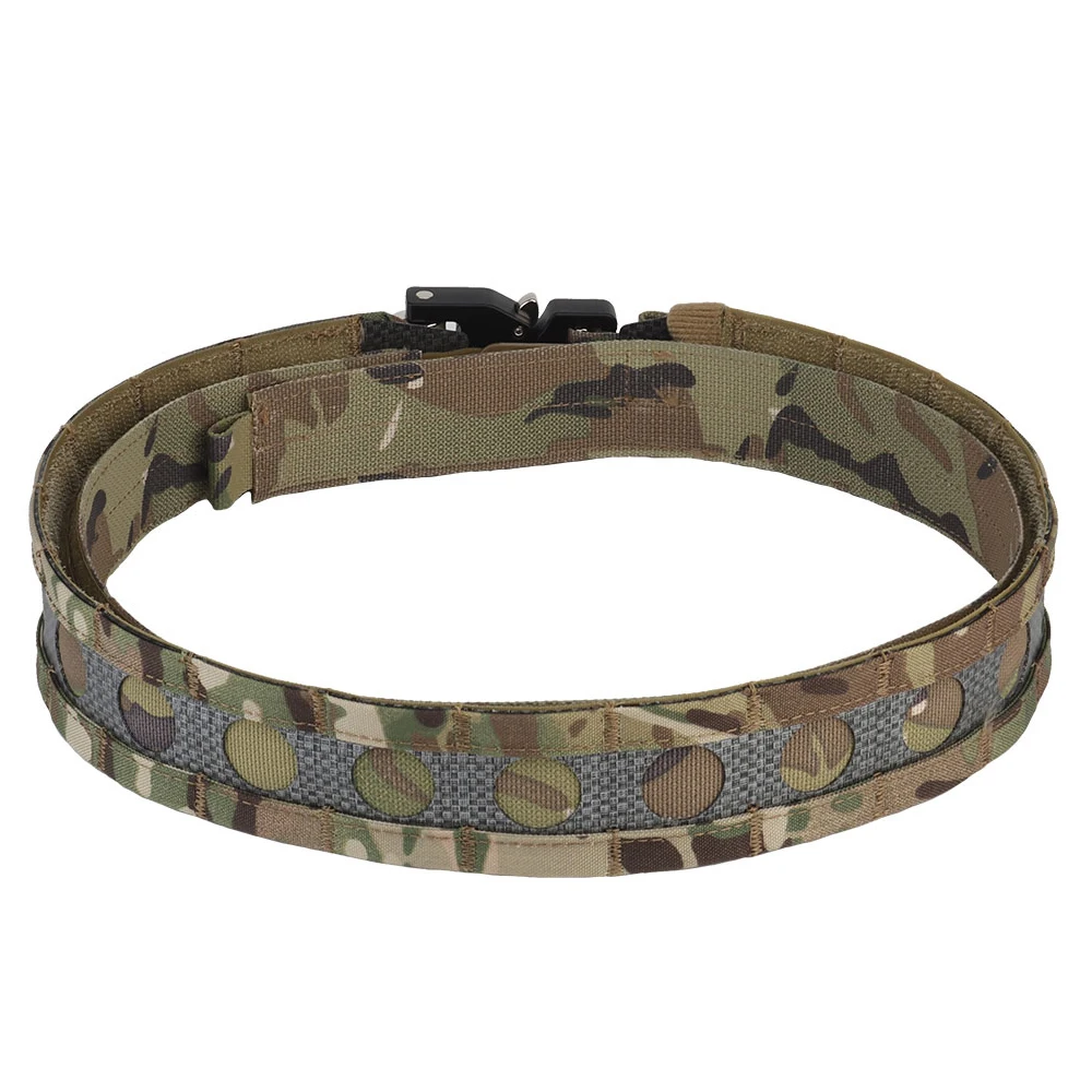 Cinturón táctico estilo Ferro patrulla Militar Bison cinturón MOLLE ligero pistola Airsoft revista bolsa caza al aire libre cintura de los hombres