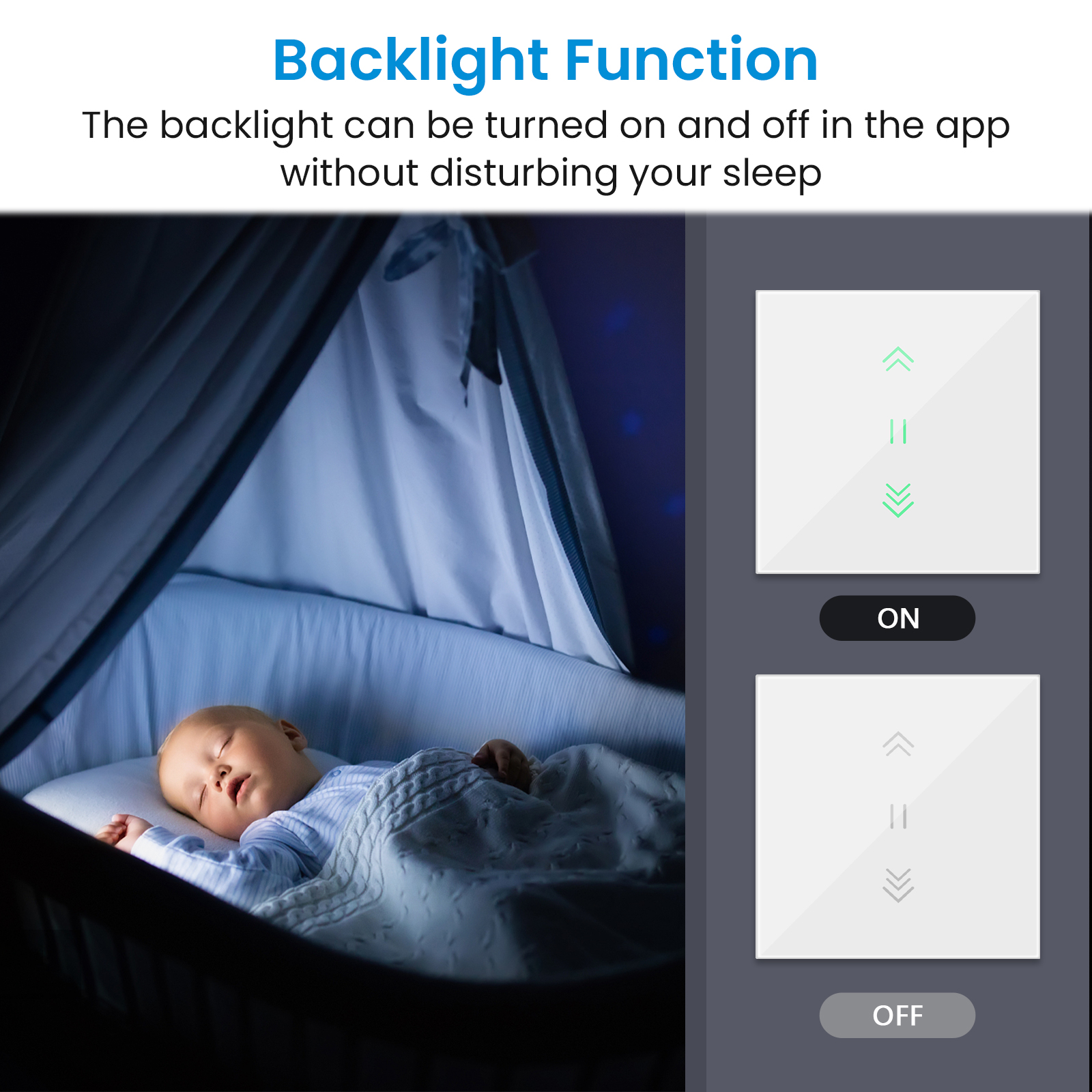 LoraTap-interruptor de cortina Tuya, interruptor de persianas enrollables, retroiluminación, motores tubulares RF y WiFi, vida inteligente, Google Home, Alexa Echo