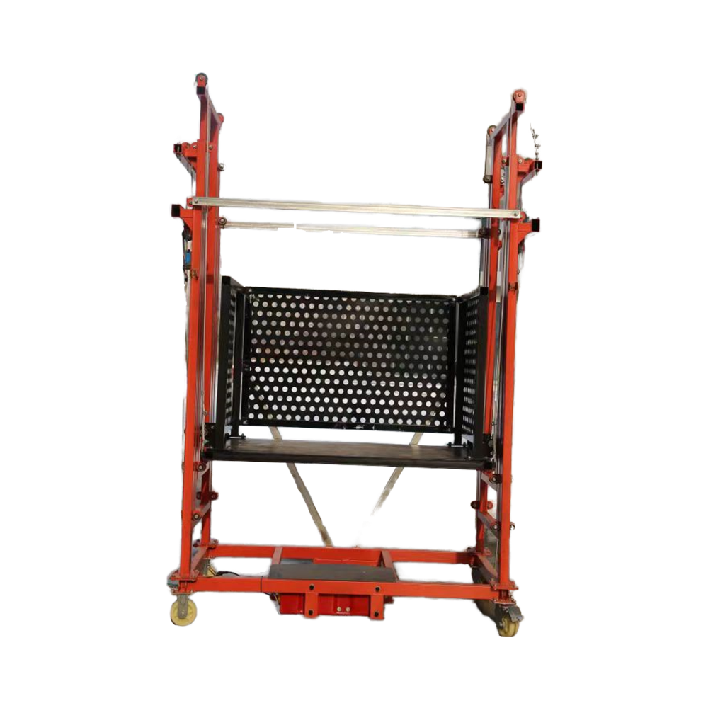 Plataforma elétrica portátil para andaime, removível, 800kg, capacidade, 6m, altura de elevação, 220v, 110v, corda de fio, usada para mina
