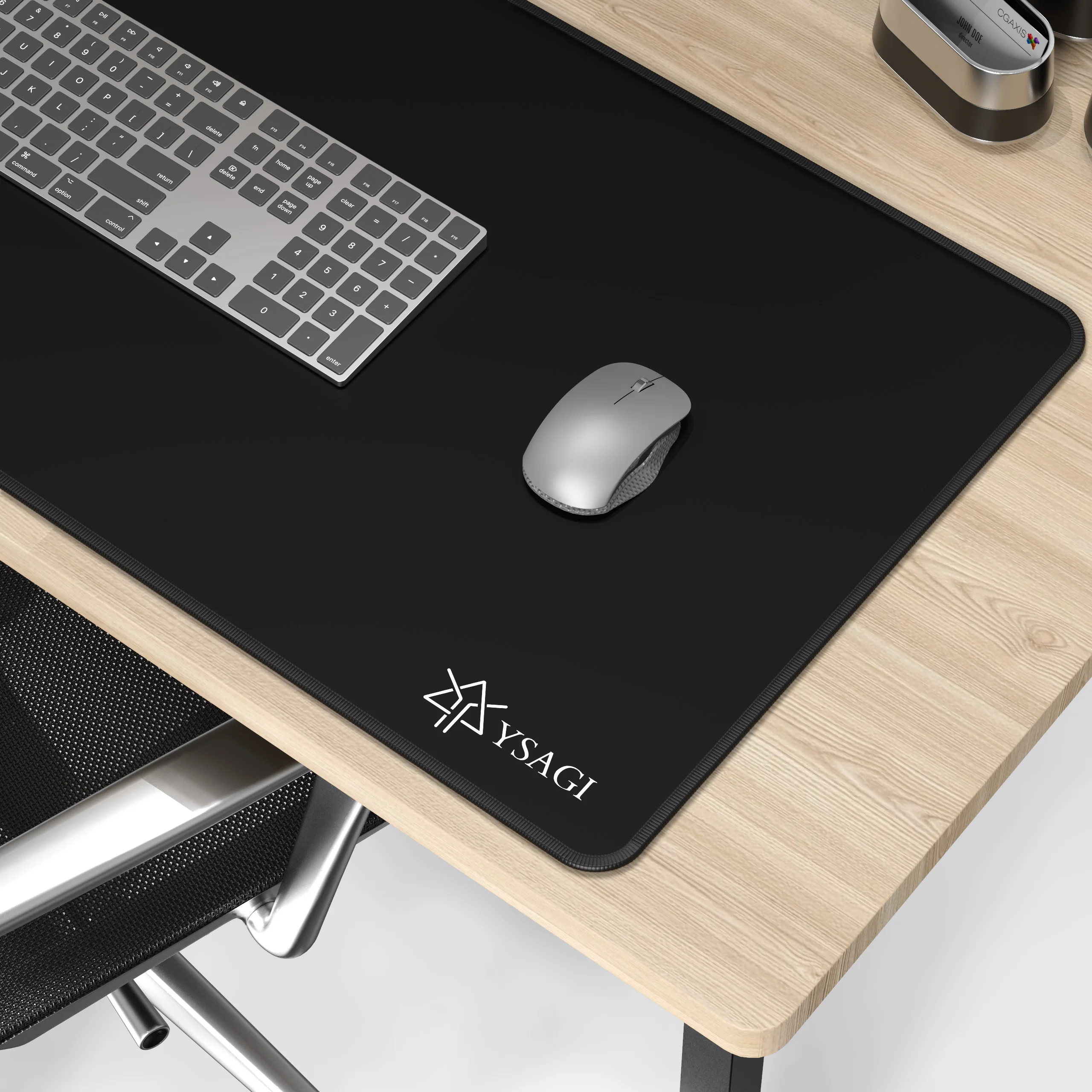 Gaming Mouse Pad, Large Extended Computer Keyboard Mat, Stitched Edges, Non-Slip Rubber Base, Large Mouse Pad for Gaming