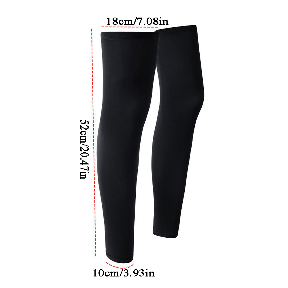 Sommer Radfahren Laufen Beine Ärmel Eis Seide UV Schutz Kompression Rutschfeste Beinwärmer Kühlende Sportausrüstung