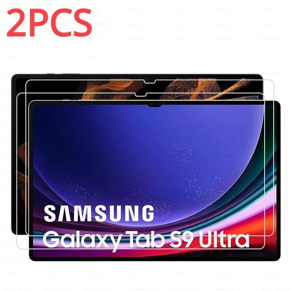 2PCS HD Scratch Proofกระจกนิรภัยป้องกันหน้าจอสําหรับSamsung Galaxy Tab S8 S8 Plus S8 Ultra S9 Ultra 11 12.4 14.6 นิ้ว