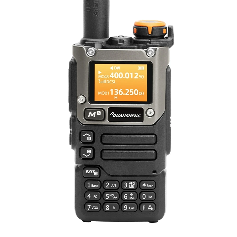 Quansheng UV-K5(8) Walkie Talkie 50-600 MHz banda completa tipo C cargador AM DTMF Scrambler NOAA FM UVK6 K5 Ham Radio bidireccional