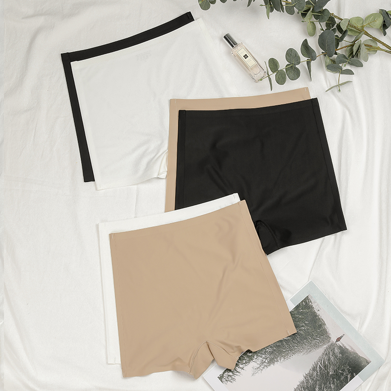 Heißer Verkauf Damen Workout Nahtlose Eis Seide Solide Biker Shorts Boxer Kurze Leggings Sport Yoga Hosen frauen Shorts Höschen